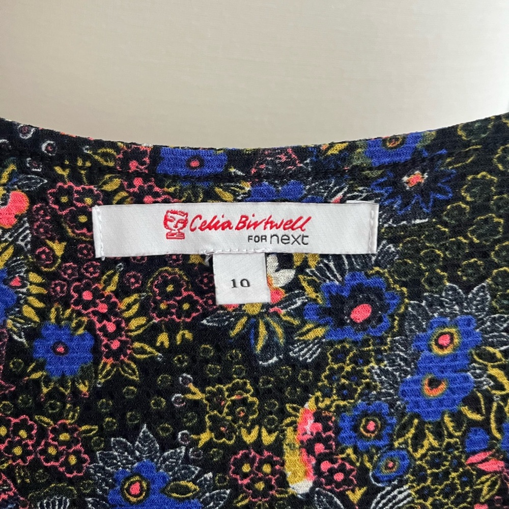 Celia Birtwell For Next Floral Print Puff Sleeve Dress - Picture 5 of 7